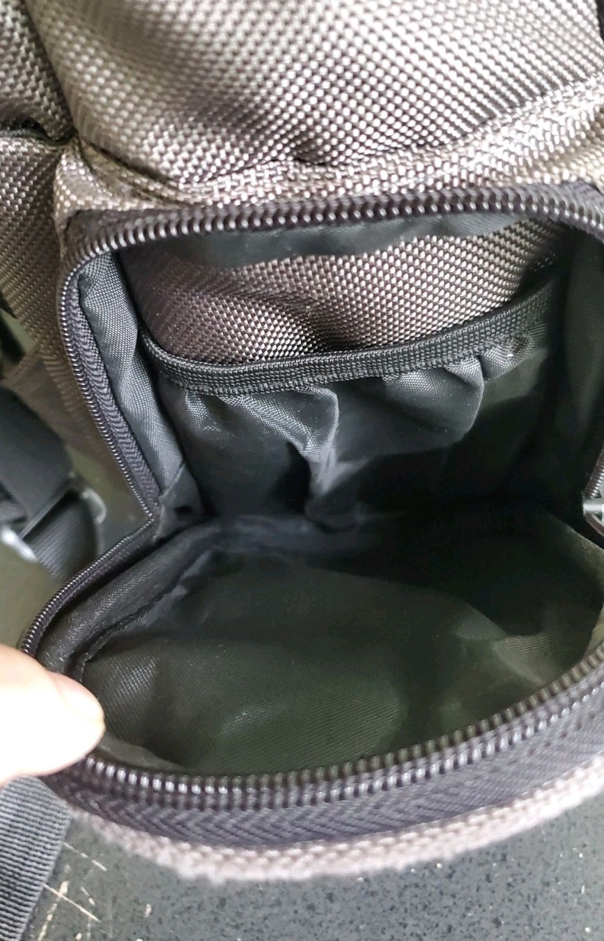 ful Gray/Black Backpack Zip & Buckle, Pockets, New Sternum Strap Replacement