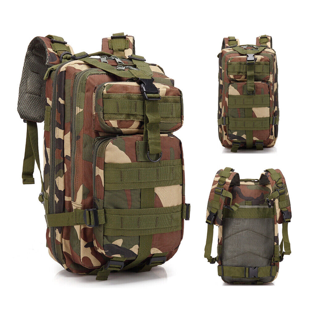 30L Outdoor Military Molle Tactical Backpack Rucksack Camping Hiking Travel Bags