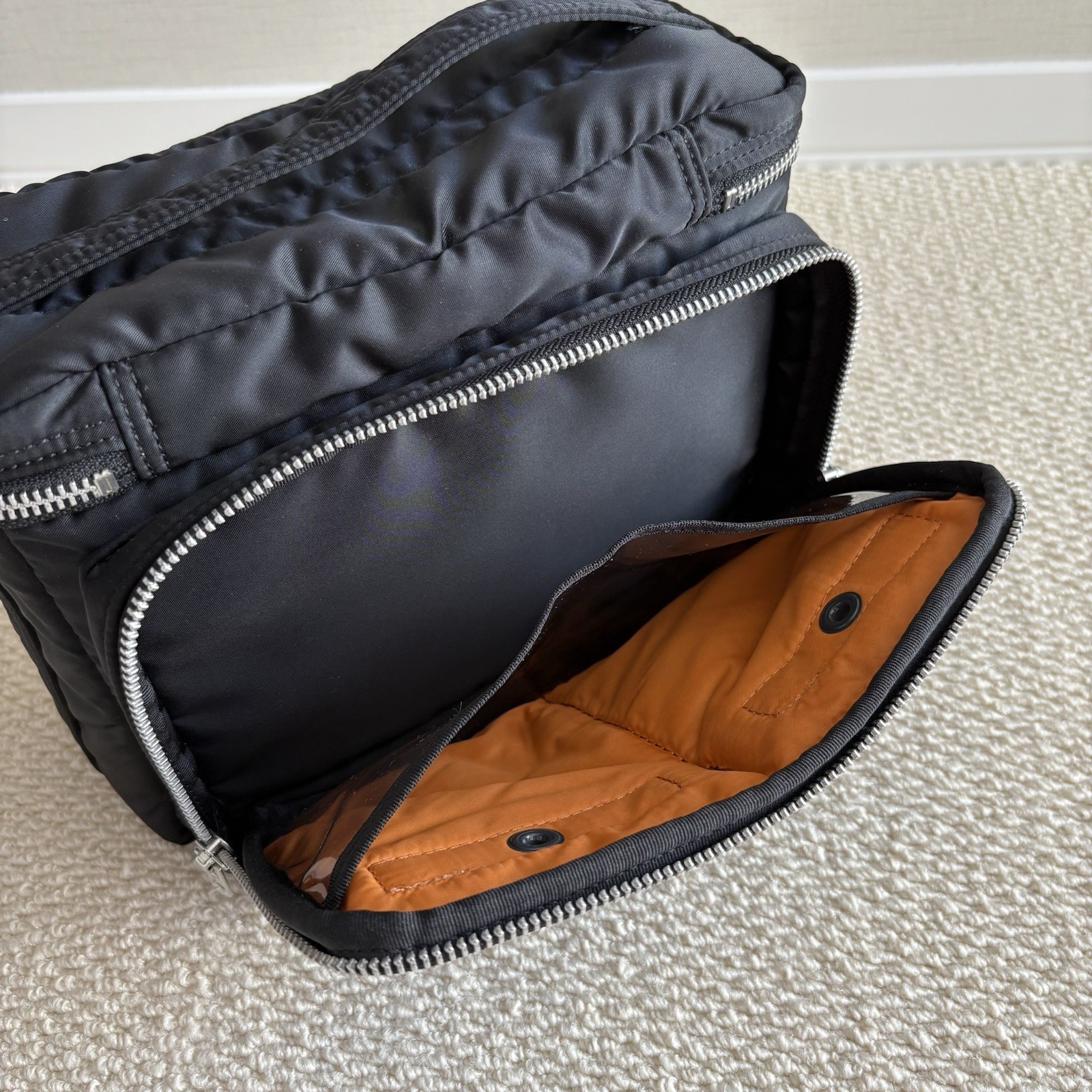 Porter Tanker Camera Bag Black Nylon Twill Padded Used Excellent Condition Japan