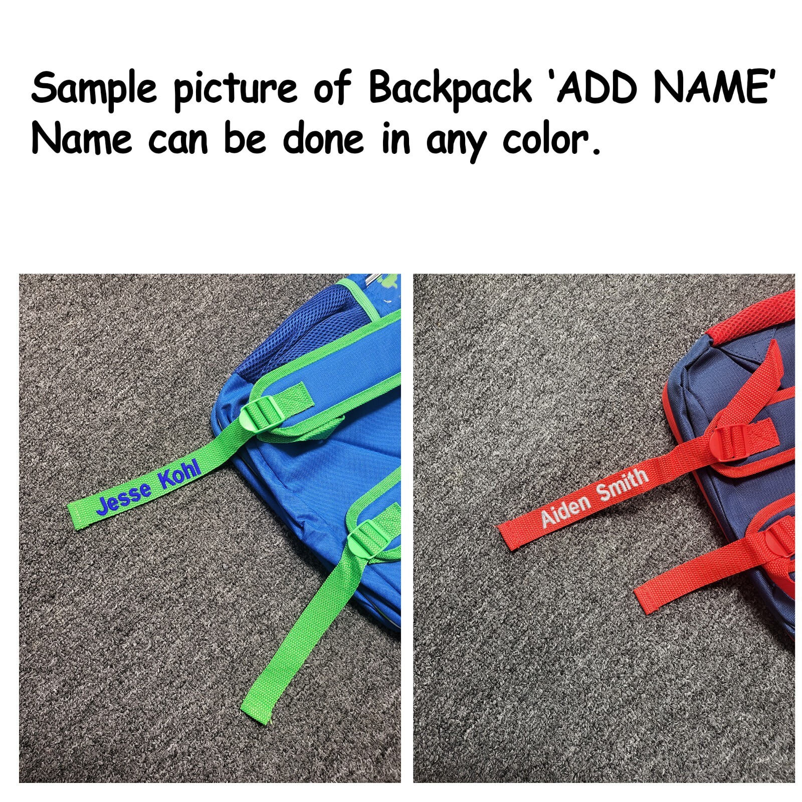 Marvel Avengers Original movie version backpack (Name can be added)