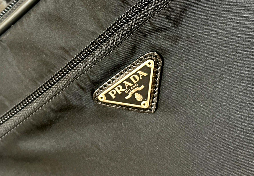 PRADA 2Way Business bag briefcase Nylon Tessuto Triangle Black