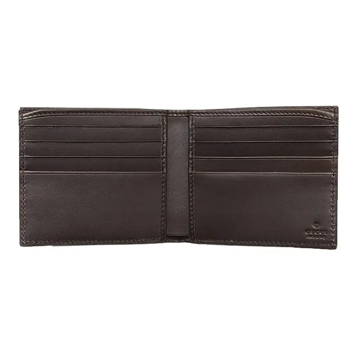 GUCCI Classic Old Flower Logo Wallet Men’s 4.3×3.5 in