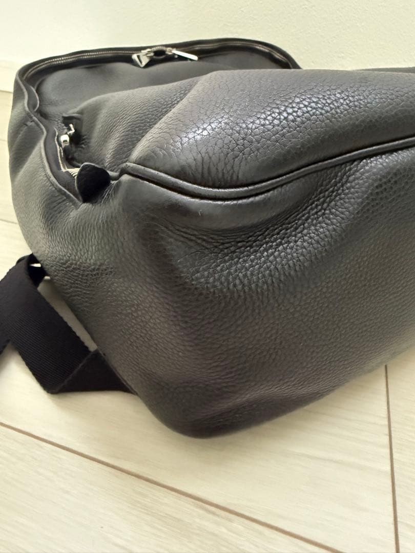Bally CORNEL.O Leather Backpack Black 30cm 39cm 13cm From Japan