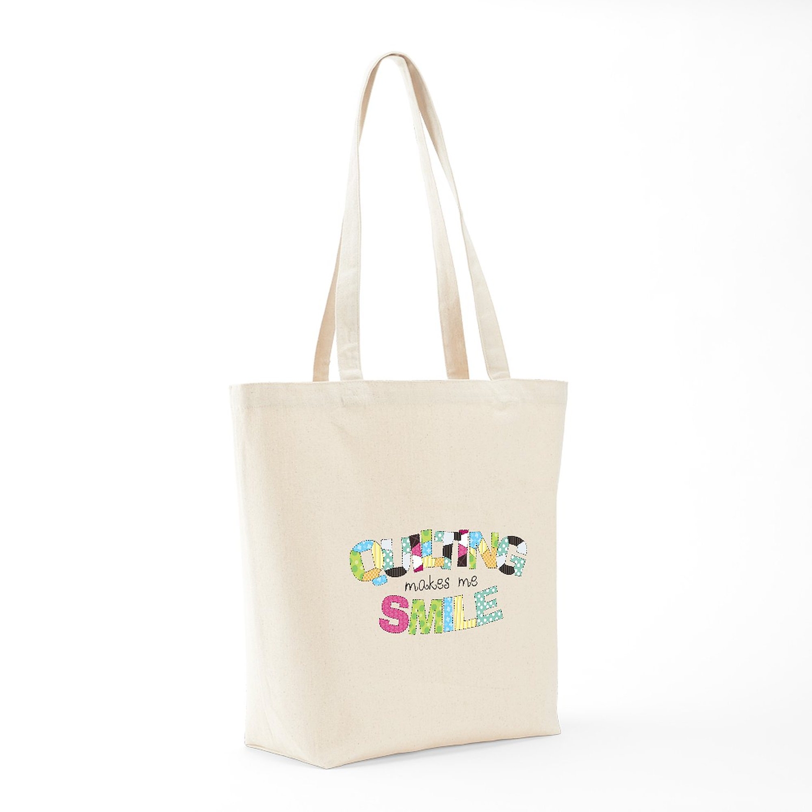 CafePress Quilting Makes Me SMILE! Tote Bag (576857291)