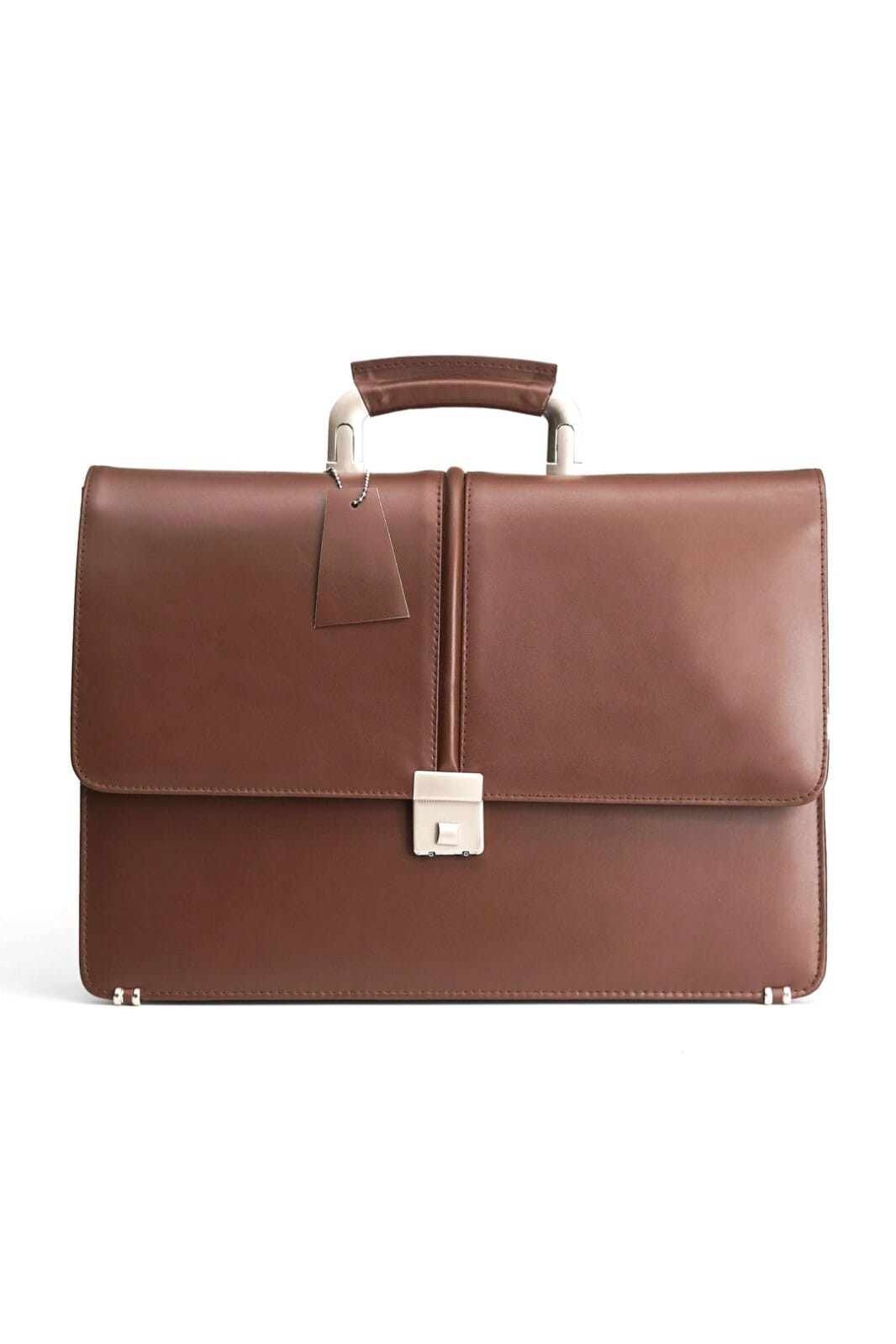 Genuine Leather Men’s Briefcase Business Laptop Bag Adjustable Shoulder Strap