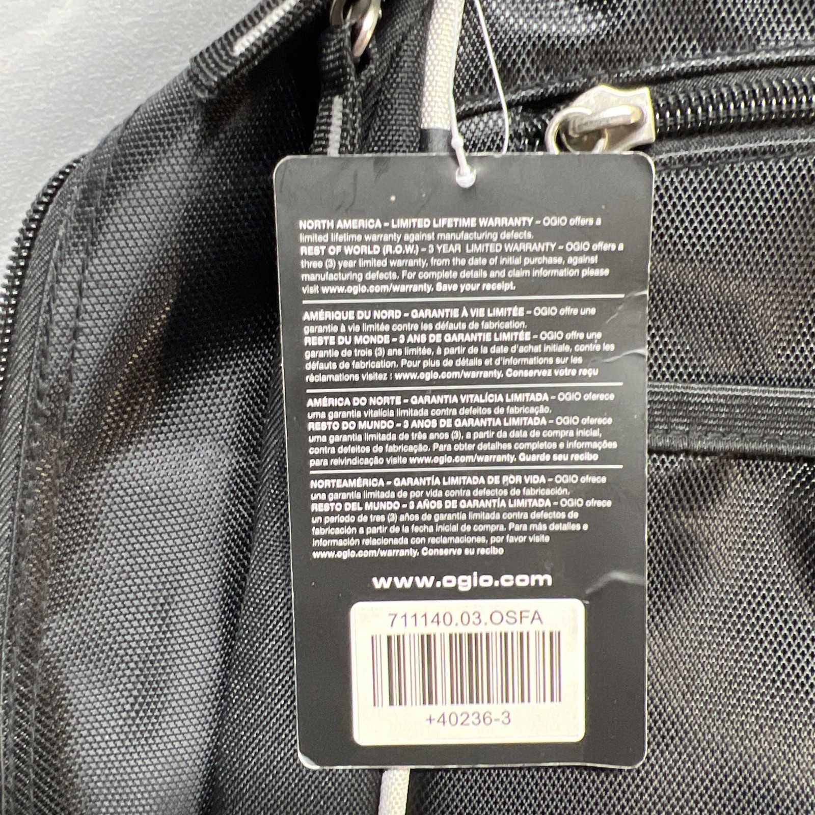 NEW OGIO Carbon Backpack with Audio Pocket Black NWT