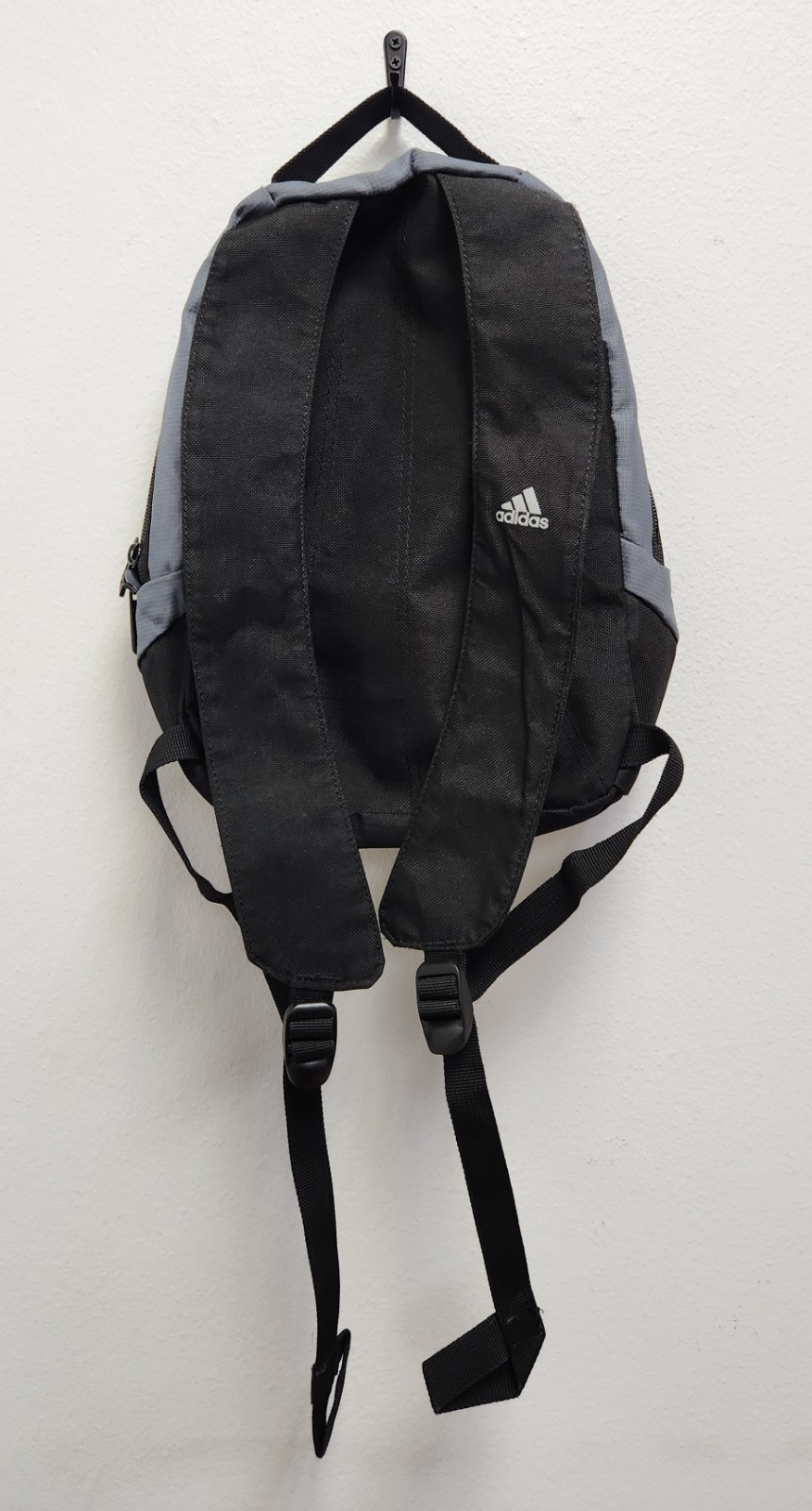 Adidas Mini Backpack Two Tone Gray Black Small Bookbag Travel Gym Pouch