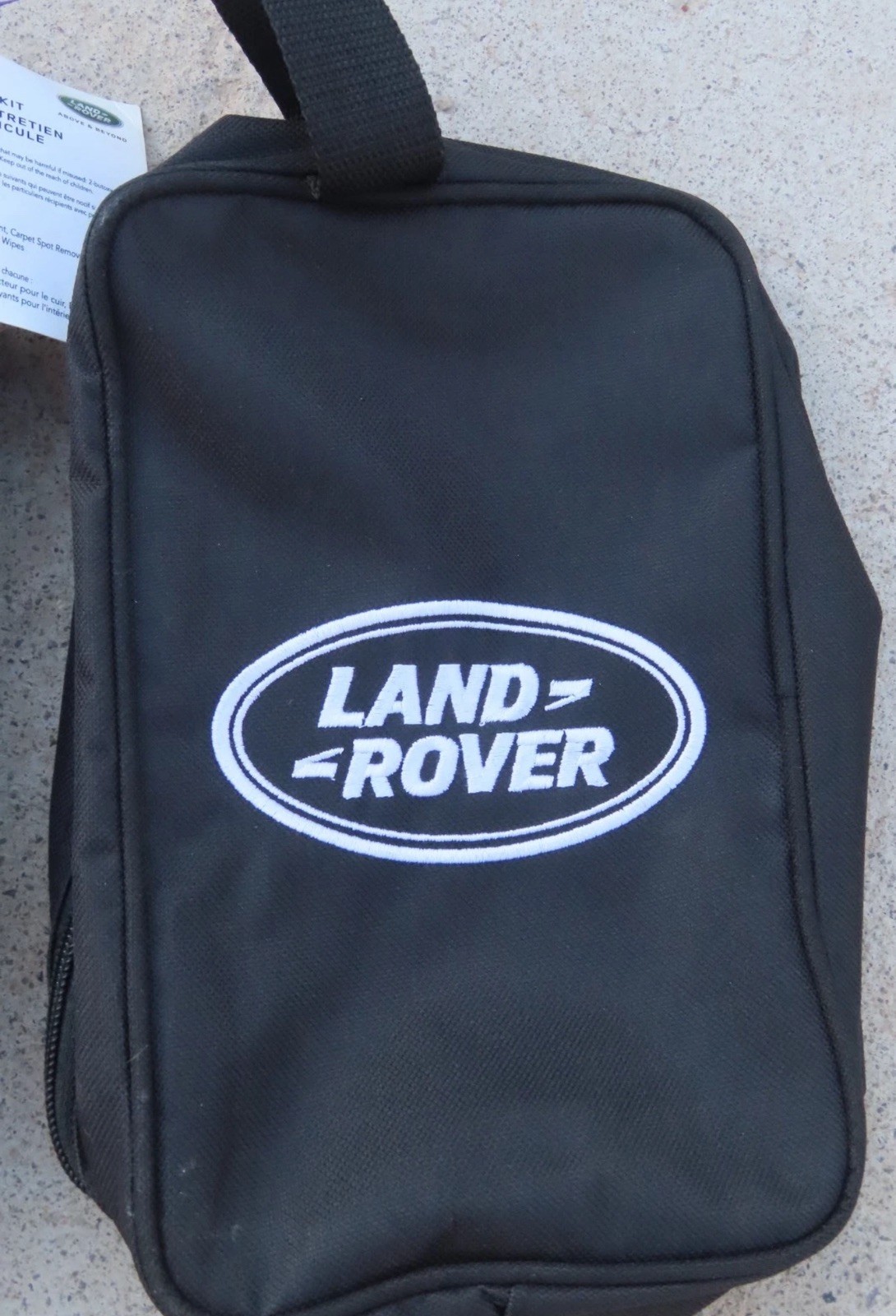 TWO Land Rover Interior Car Kit Bags (BAGS ONLY) Zip Up Nylon 10x6x3