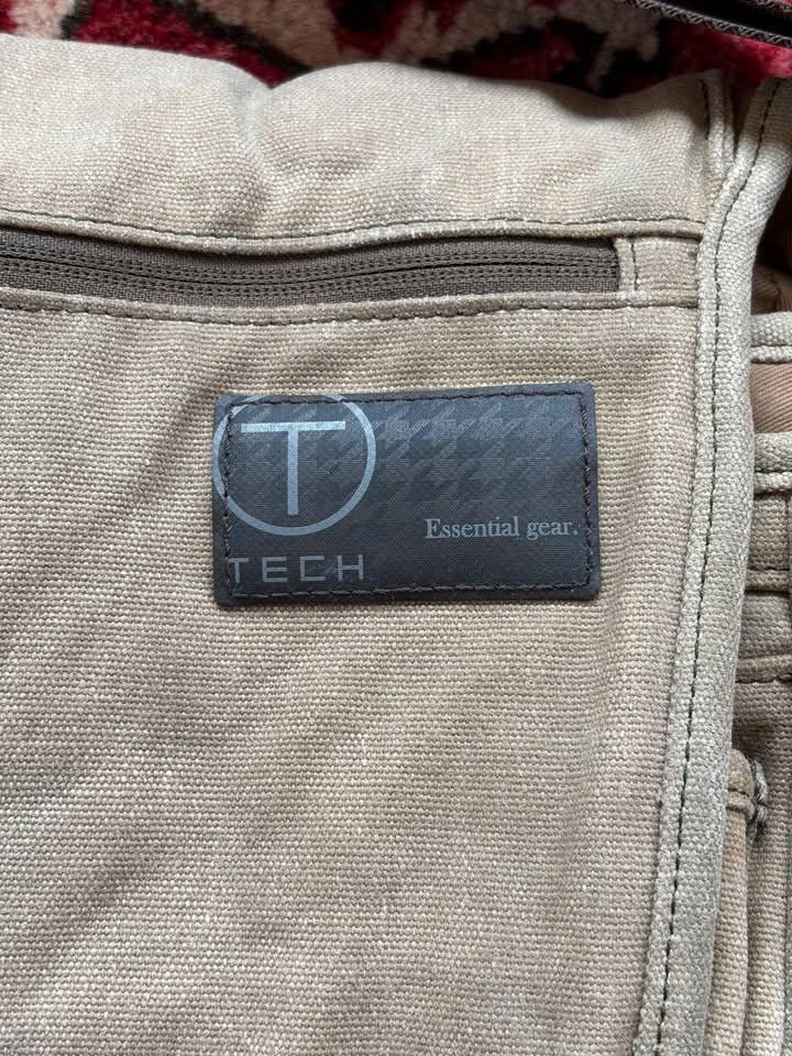 Rare Vintage Tumi T-Tech Waxed Canvas Messenger Laptop Bag