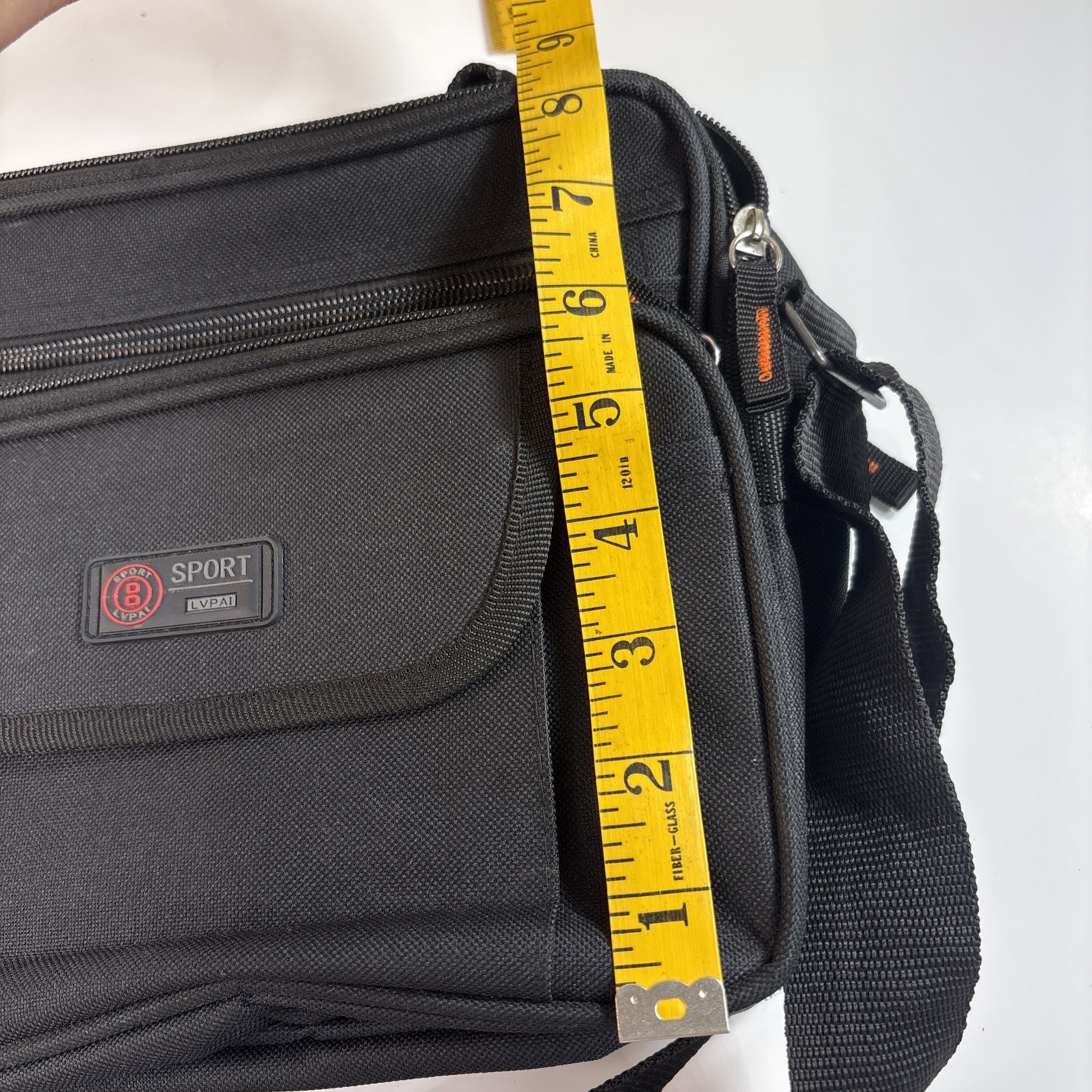 10” Black Men Waterproof Messenger Shoulder Satchel Business Tool Bag Storage