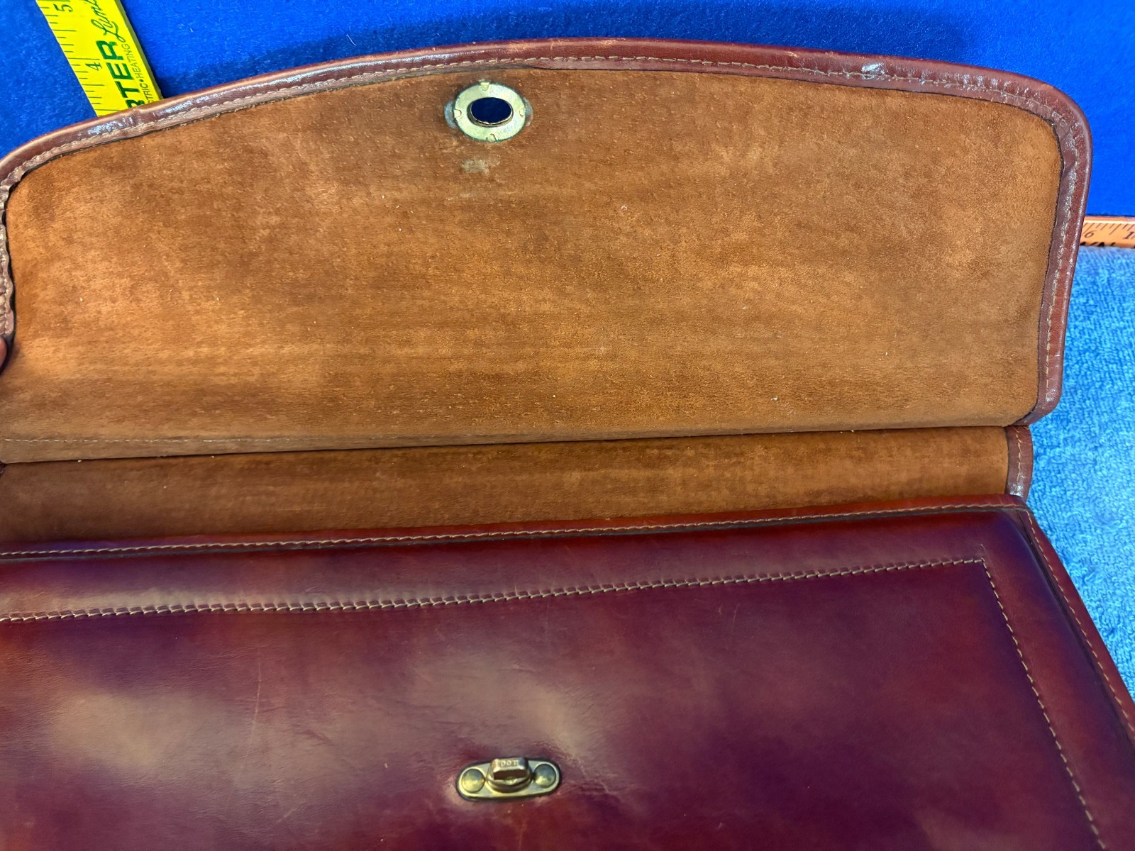 Jack Georges Cognac Tuscany Leather Briefcase