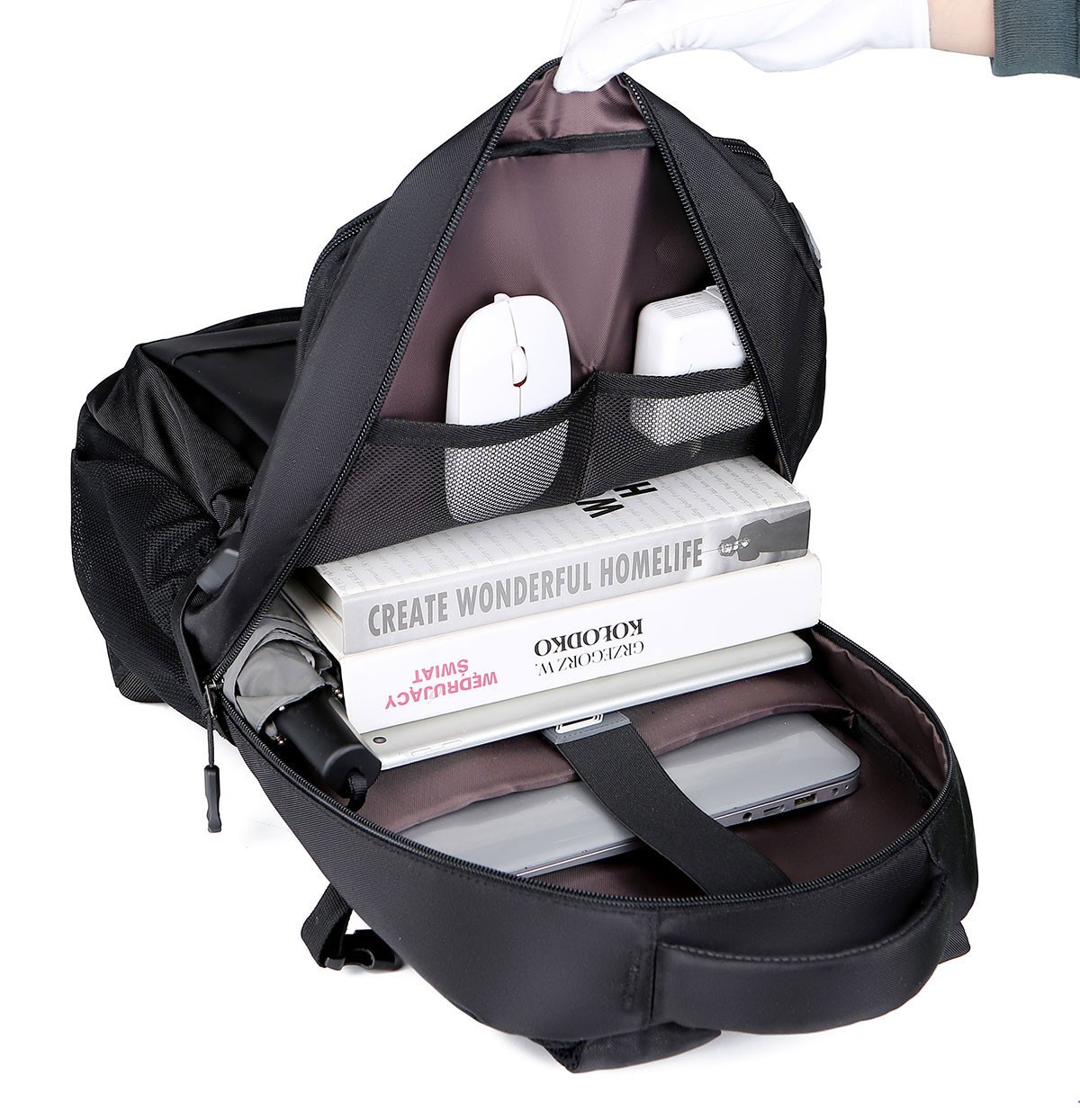 Men Women Backpack Travel Rucksack School Laptop Bag W/ USB Charging Port