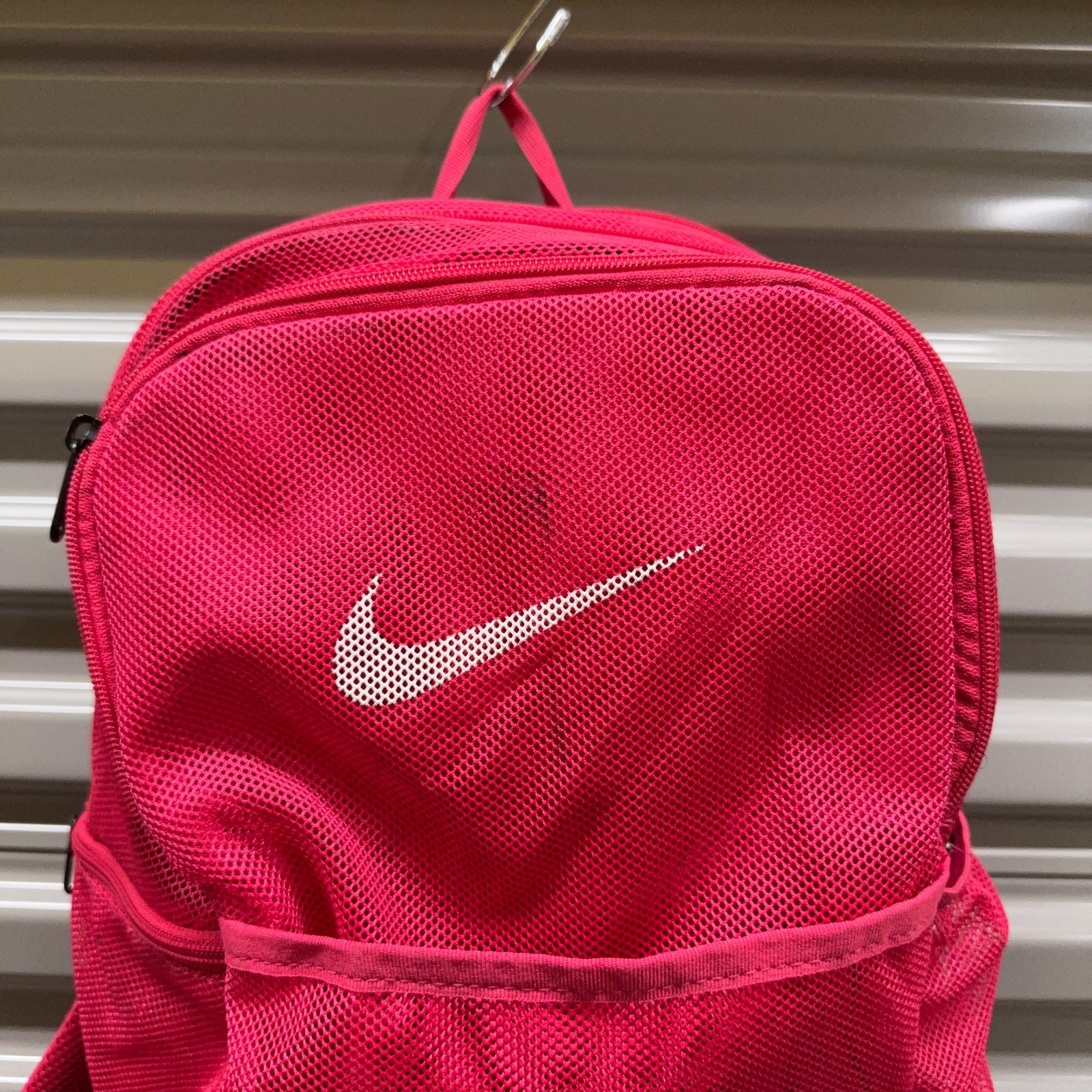 Nike Mesh Backpack Pink Brasilia 9.0 Outdoor Sports Travel Hiking Gym