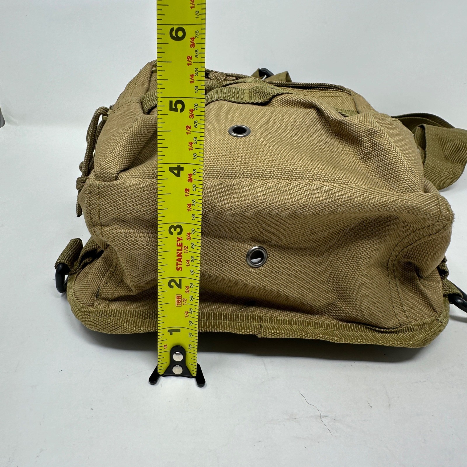 Tactical Sling Bag Coyote Brown Tan MOLLE Military Style EDC Shoulder Backpack