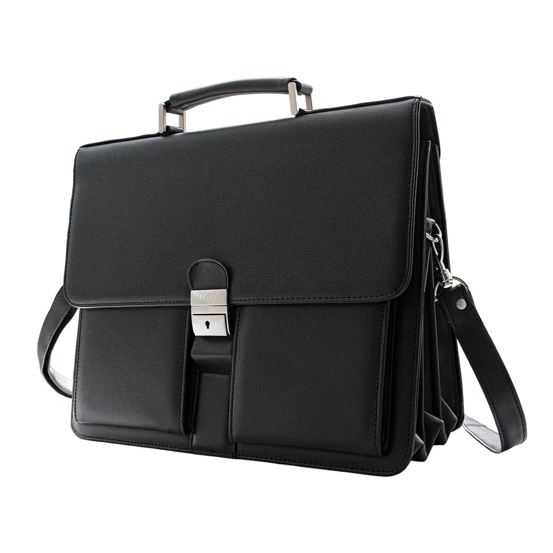 Mens Leather Briefcases Office Attorney Attache Case Ideal Gift Messenger Bag…