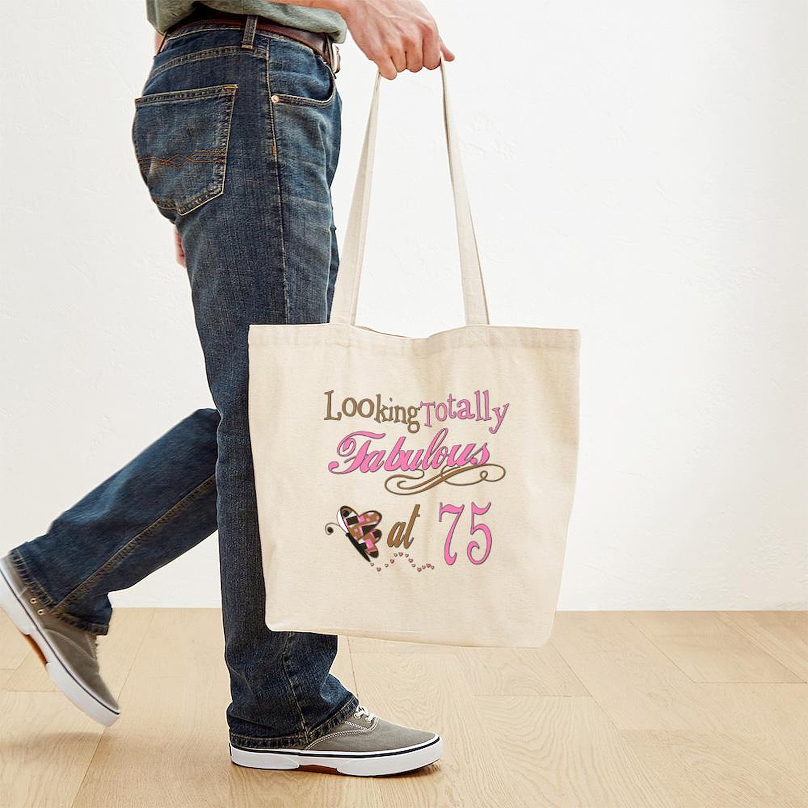 CafePress Fabulous 75Th Birthday Butterfly Tote Bag (254258609)
