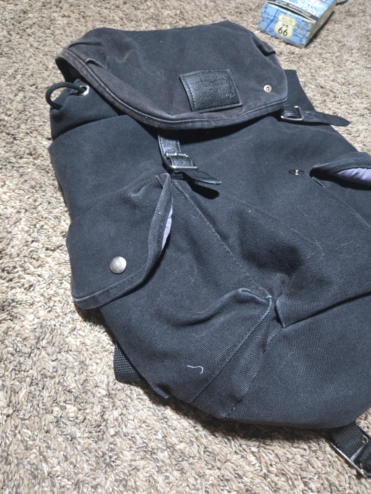 Levi’s Denim Backpack Black Rucksack Laptop Sleeve Travel Work School Bag