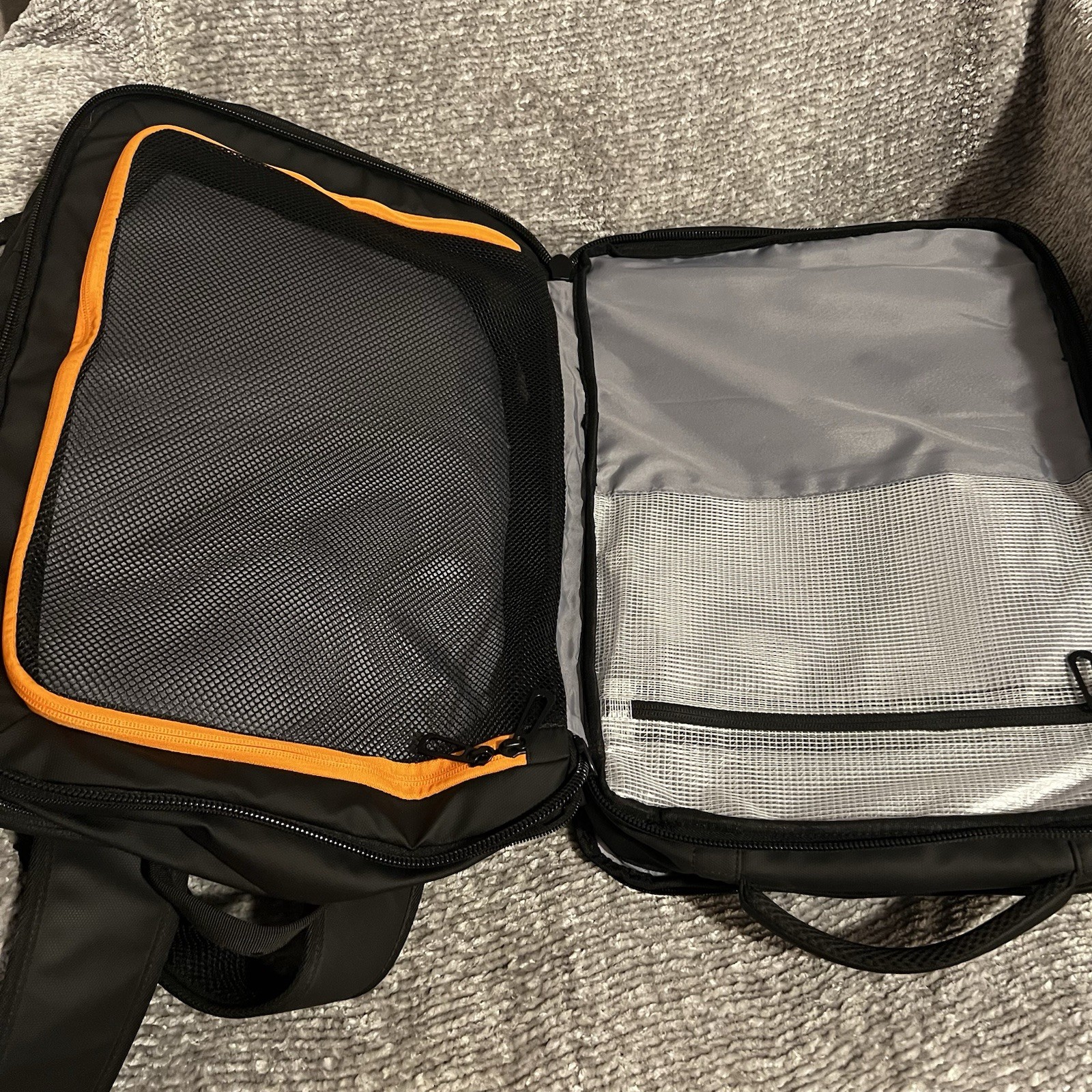 BANGE Expandable Travel Backpack 35L USB Laptop Carry On Black Waterproof Bag