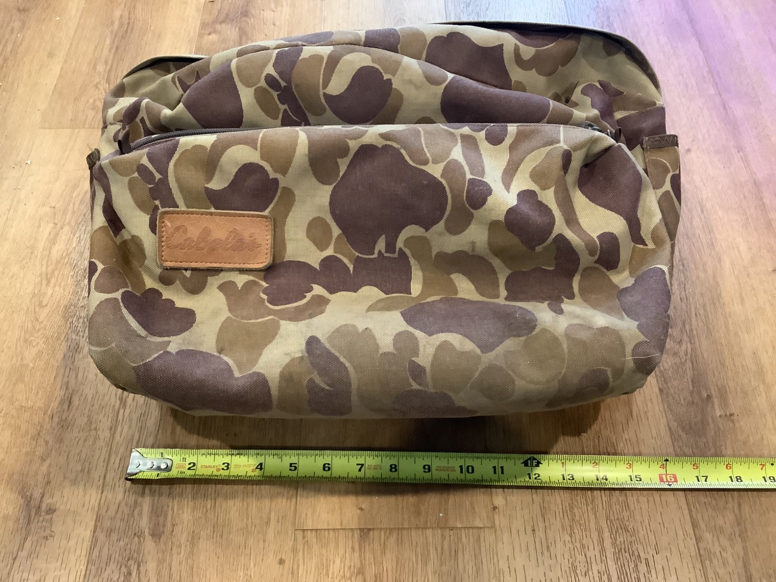 Vintage CABELAS Duck Camouflage Outdoors Bag Carry On Weekender Canvas