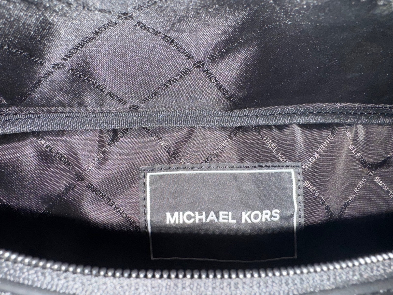 NWT Michael Kors Jet Set Men Black MK Logo SM Hip Bag $198