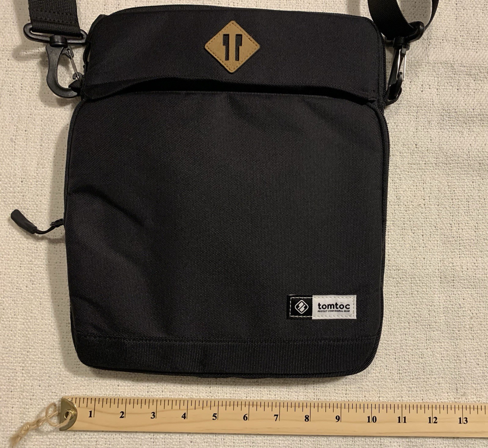 TomToc Black Tablet Shoulder Messenger Bag Size Small A20-B03D