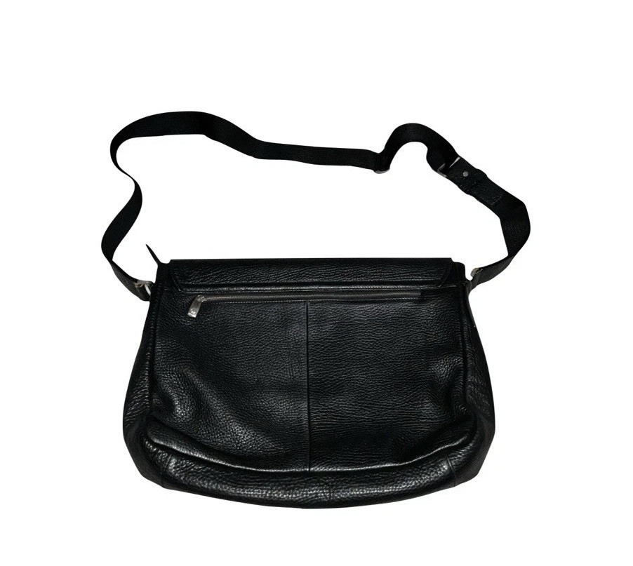 Dunhill Black Leather Messenger Bag Crossbody/Shoulder Bag