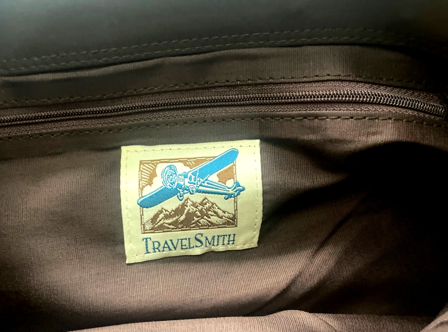 TRAVELSMITH Brown Laptop Shoulder Messenger Bag 15.5″ X 11.5″ Travel Smith