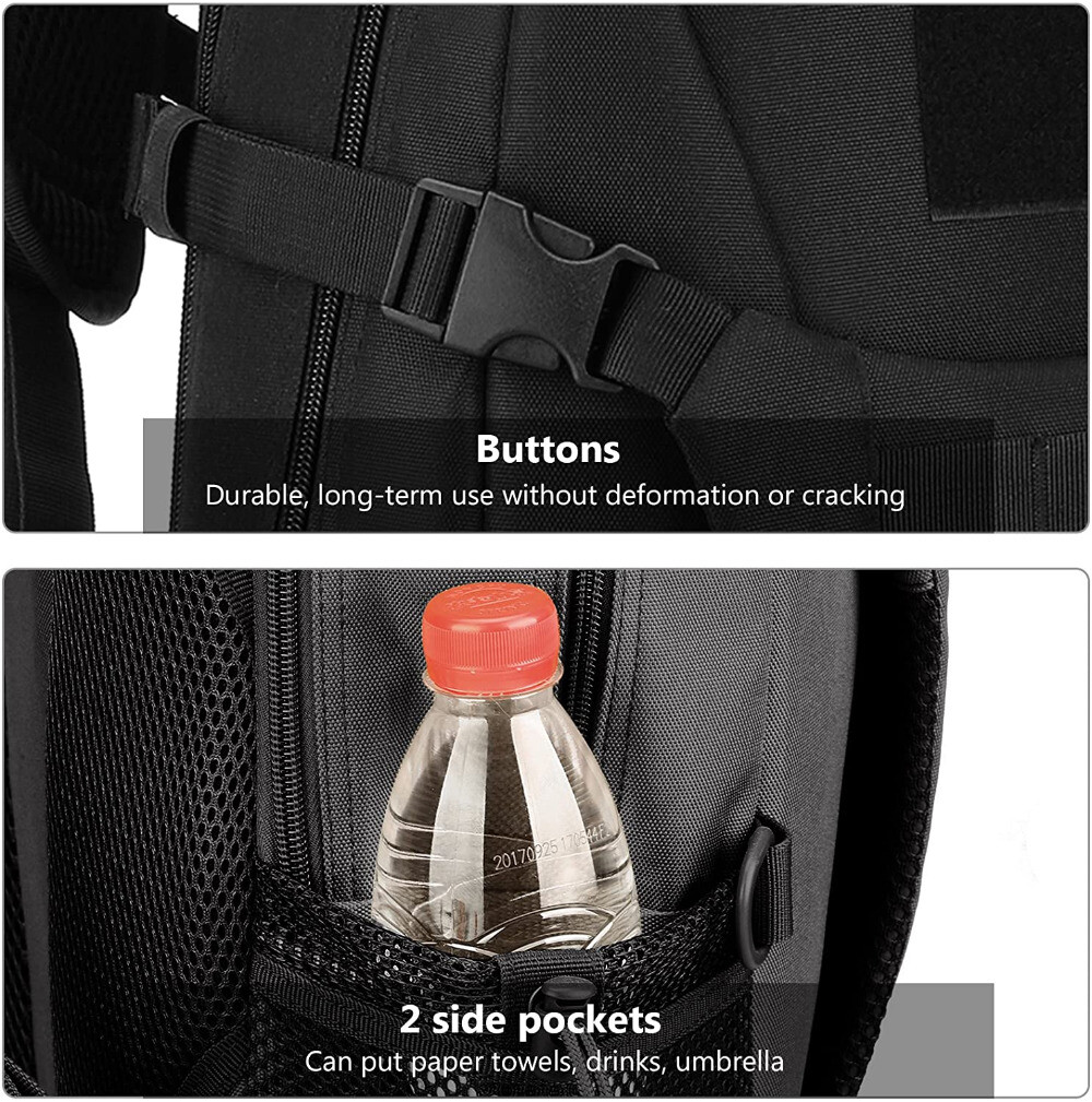 Outdoor Military Molle Tactical Backpack Rucksack Camping Hiking Travel Bags