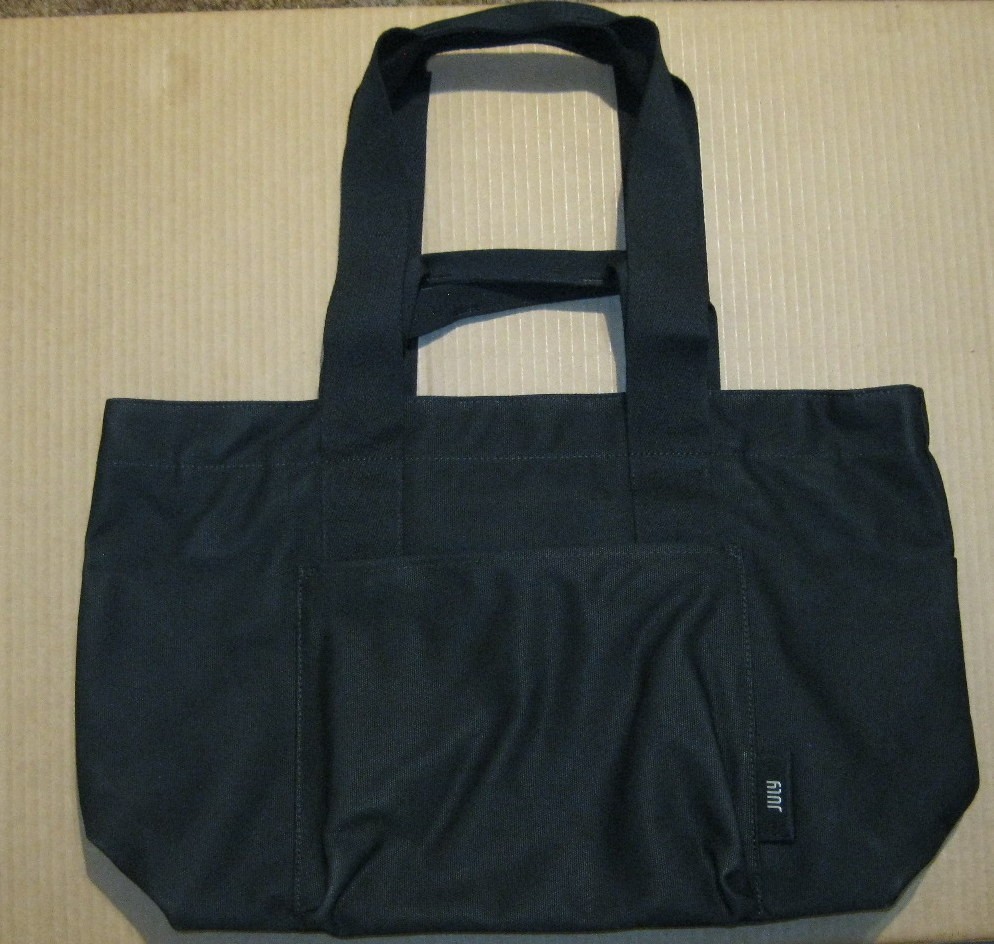 NWT JULY Everyday Large Tote – Black Canvas Bag 16.1″ W x 11.8″ H x 6.5″ D $155