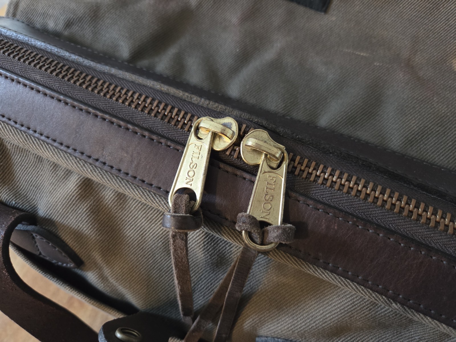 Filson Rugged Twill Original Briefcase | Otter Green | Made in USA | MSRP $499