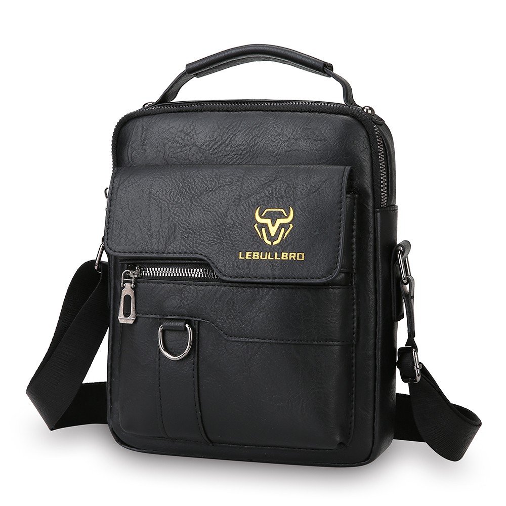 Men’s Leather Crossbody Bag Shoulder Bag Handbag Casual Business Sling Bag