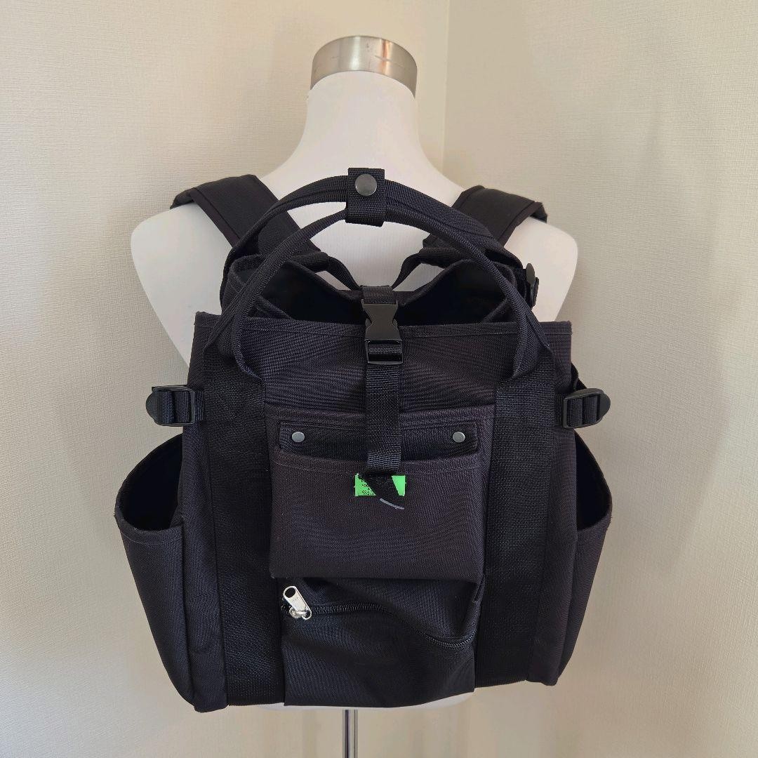 Yoshida Kaban PORTER Union Rack Sack Backpack Black 44x42x24cm Good Condition