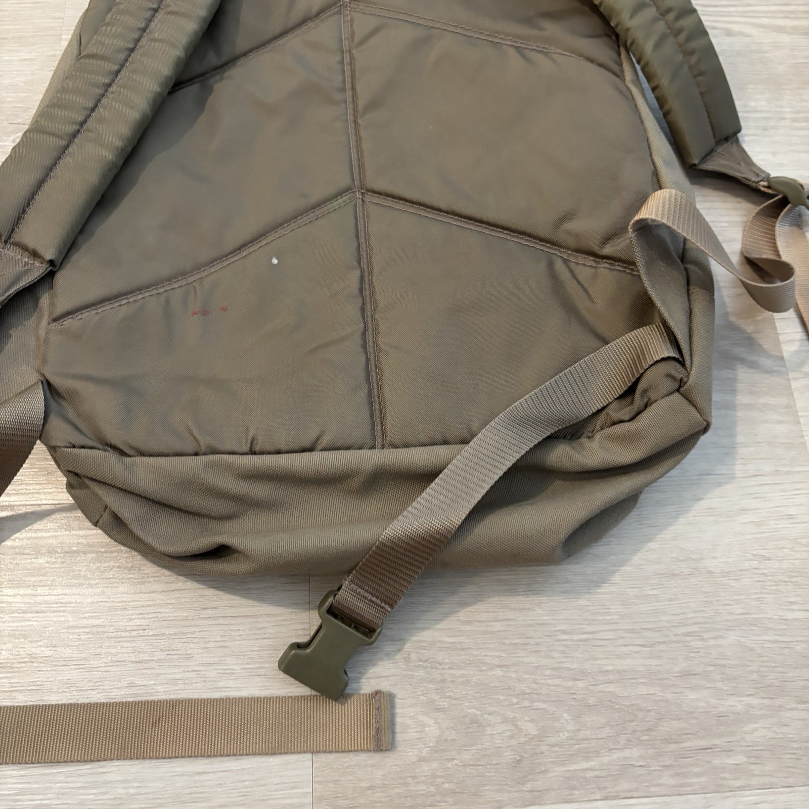 Vintage Eddie Bauer Backpack Daypack Canvas Brown 2 Pocket Adult 16×13*