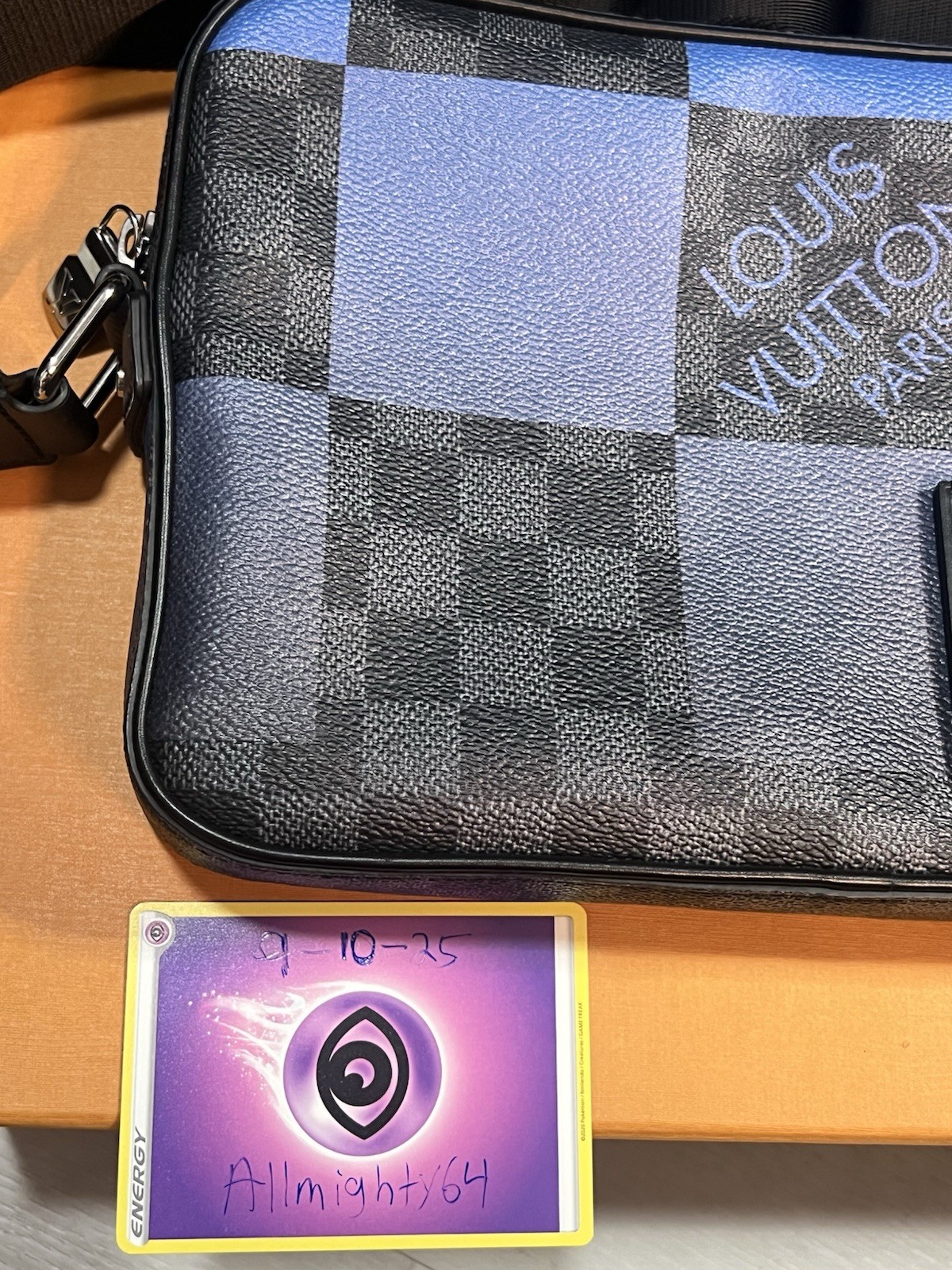 Louis Vuitton Damier Graphite Alpha Messenger Blue Trim N40188 Virgil Abloh