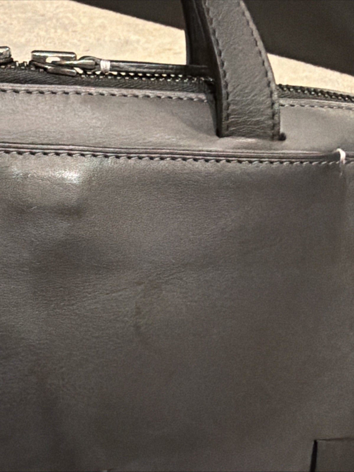 Anson Calder Black Leather Men’s Travel/ Briefcase , Laptop Bag excellent Cond.