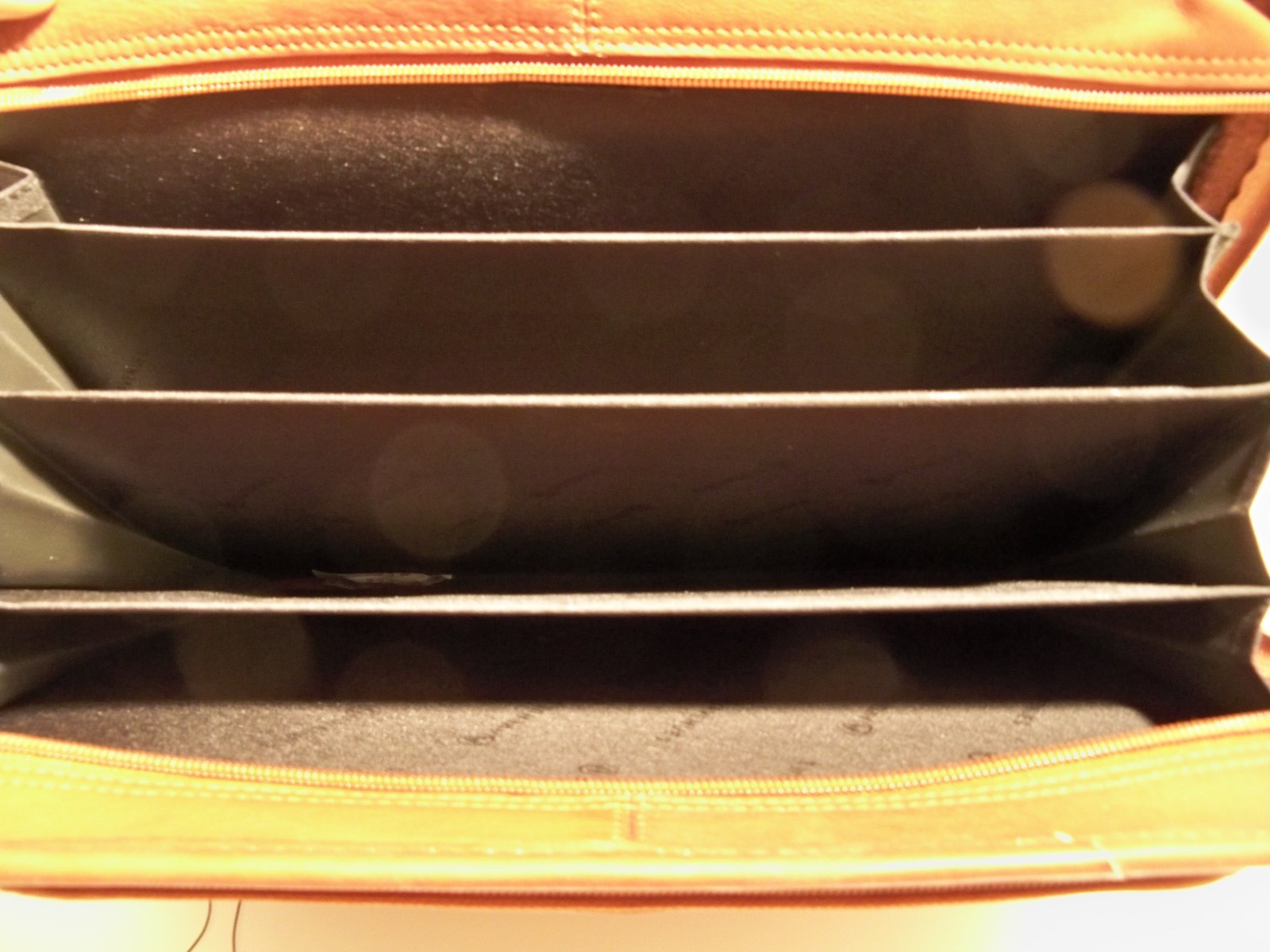 Full Grain Leather Fan File Folio Portfolio – Red-Brown or Black-Brown