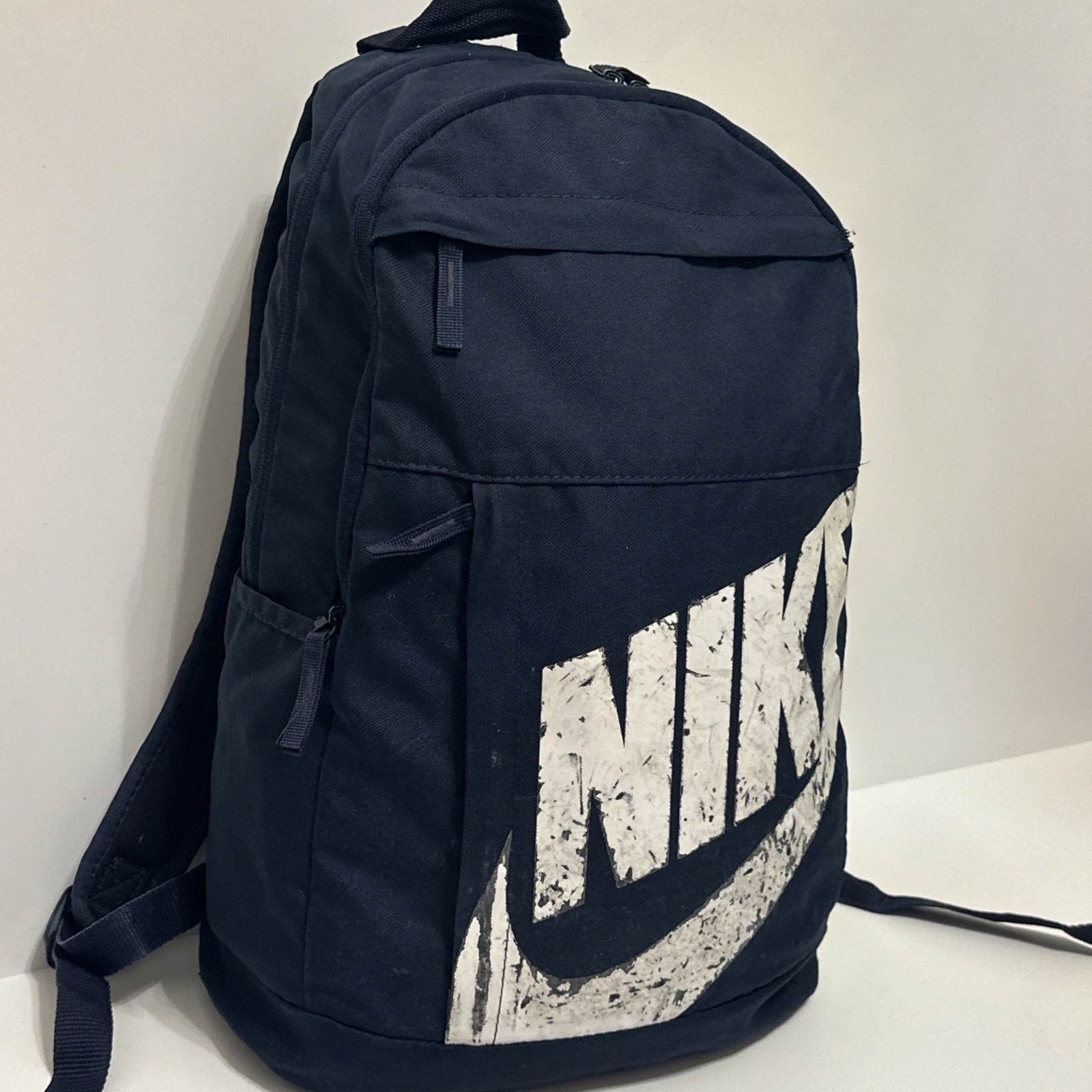 Nike Elemental Backpack HBR DD0559-010 Blue White 21L Sport School 17” X 11” Zip
