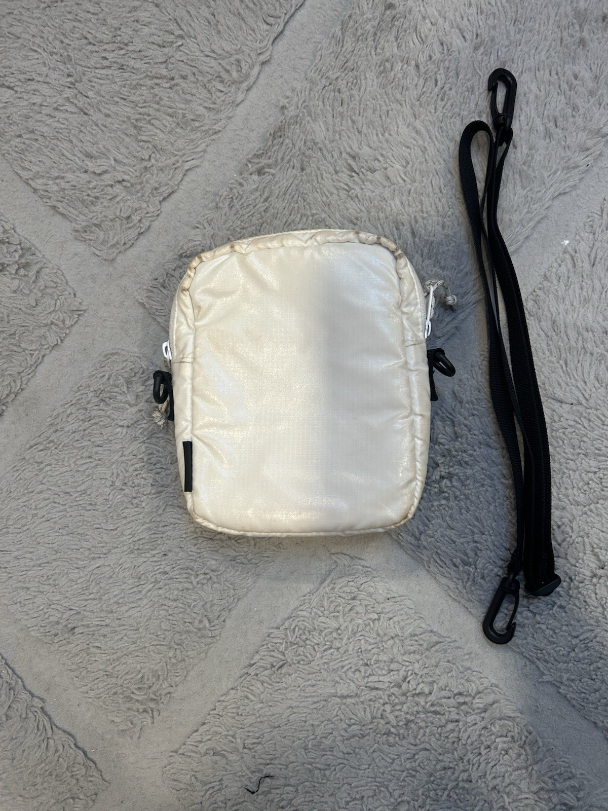 Supreme Nylon Shoulder Bag White FW17