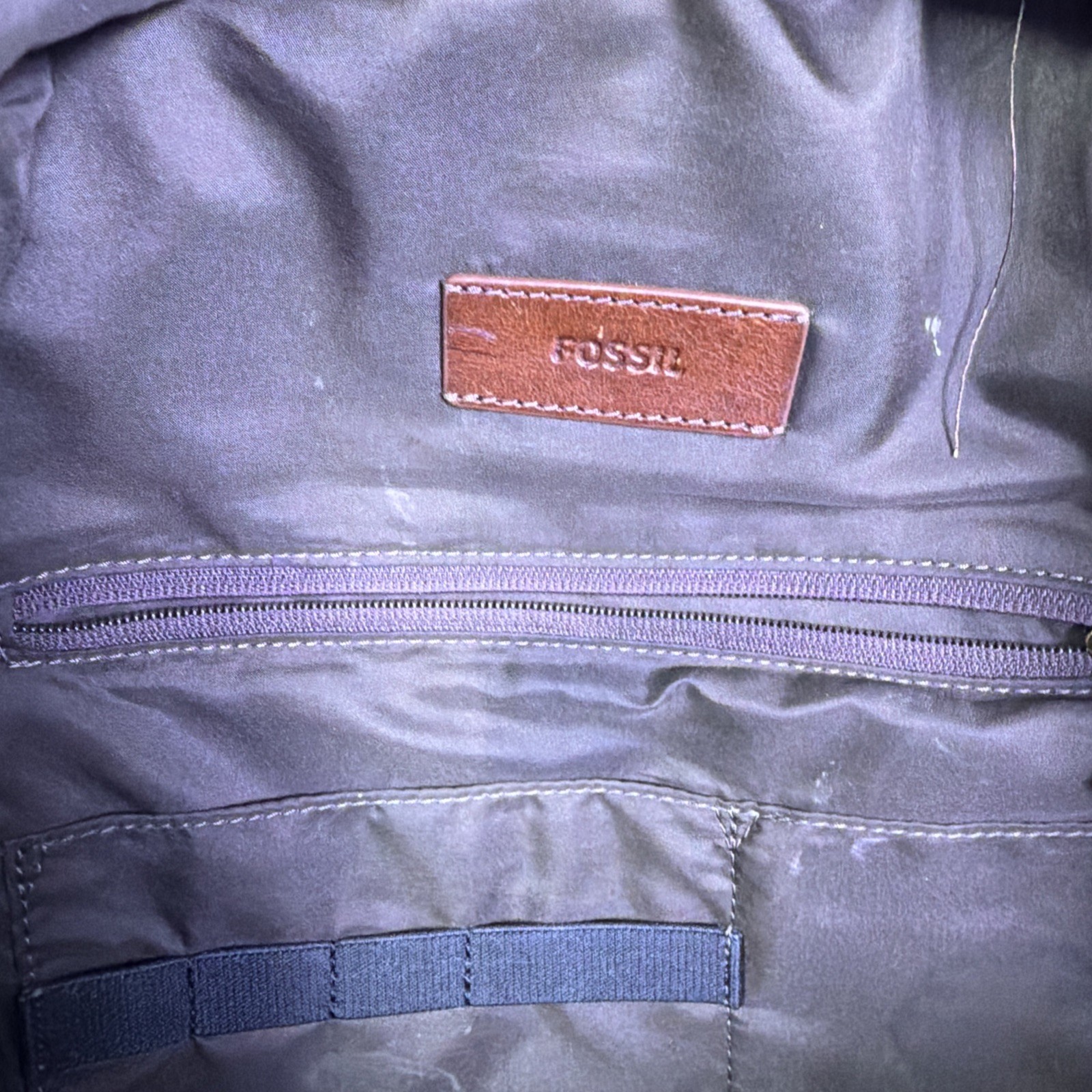 FOSSIL Cognac Brown Leather Estate Backpack 16-inch Vintage Inspired