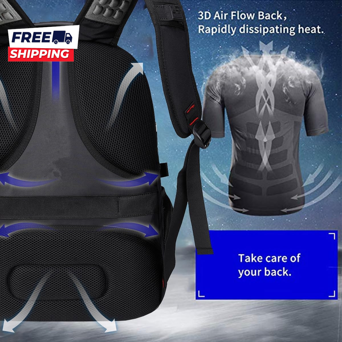 Extra Large 50L Travel Laptop Backpack with Combination Lock College High School