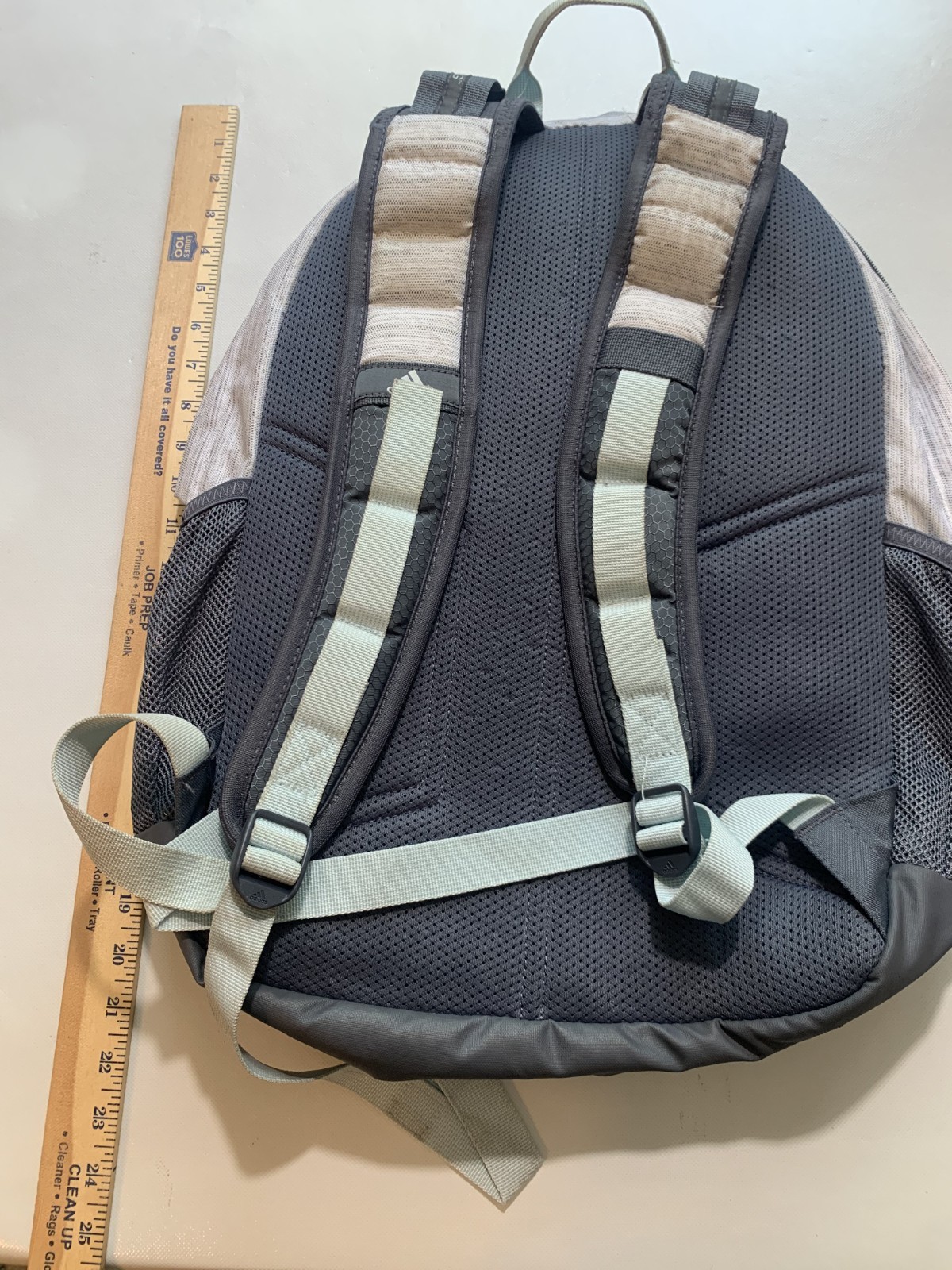 GOOD Adidas Backpack with Laptop Sleeve Pocket, 21 in x 16 in Gray, Oxford Cloth