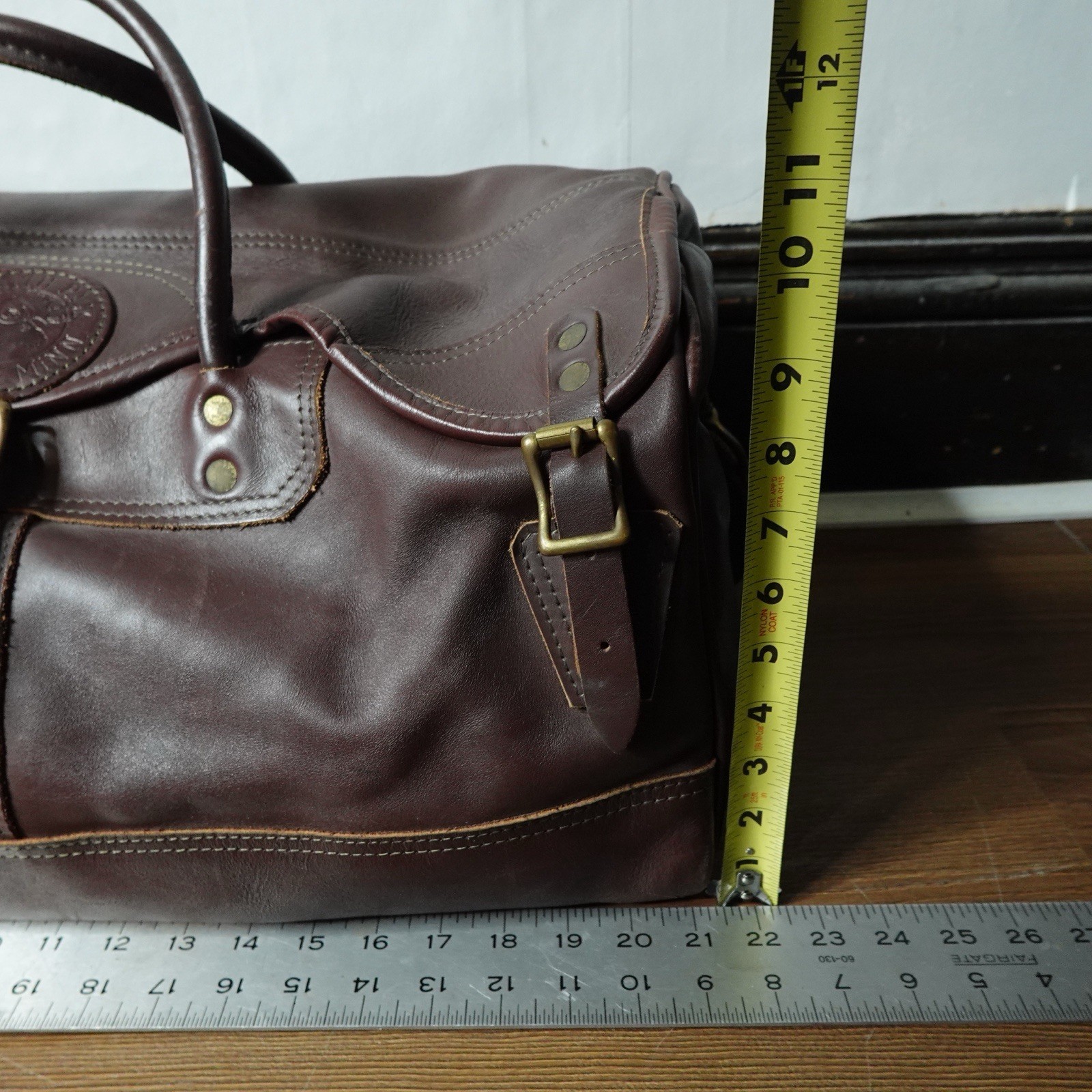 Duluth Pack Sportsman Duffel Bag Large Brown Leather Made In USA