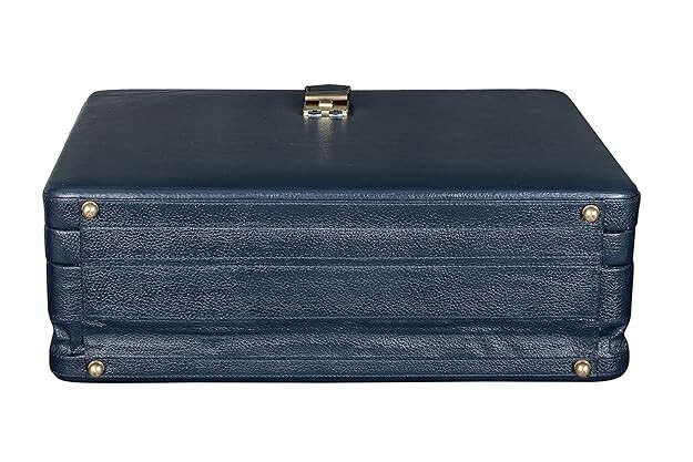 New Leather Travel Briefcase Combination Lock Office Business Handbag