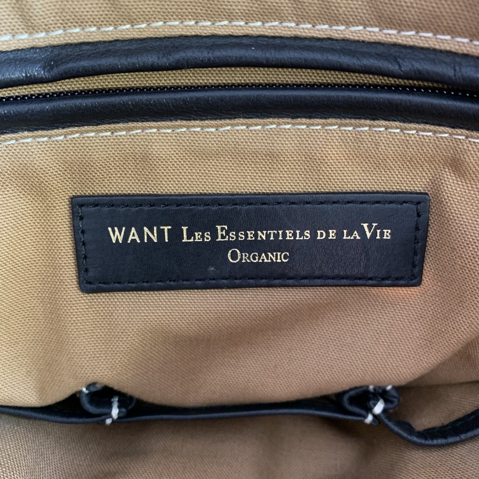 WANT LES ESSENTIELS DE LA VIE Black Cotton Laptop Bag