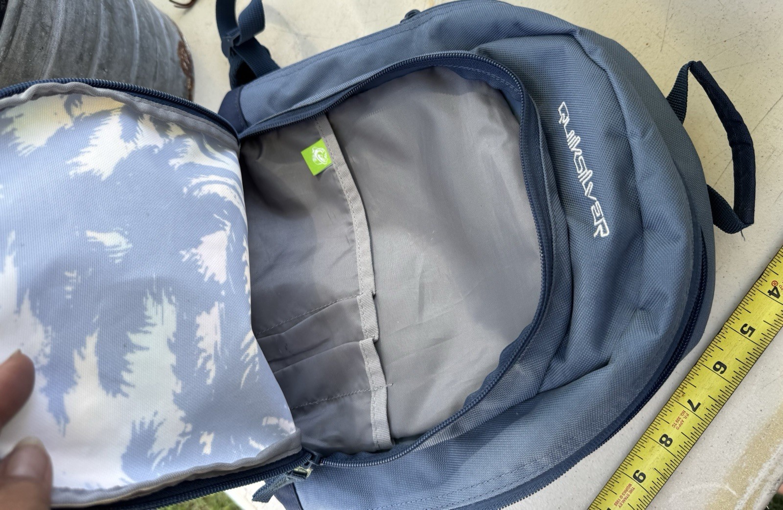 quicksilver backpack Dark Blue Coconut Tree Design