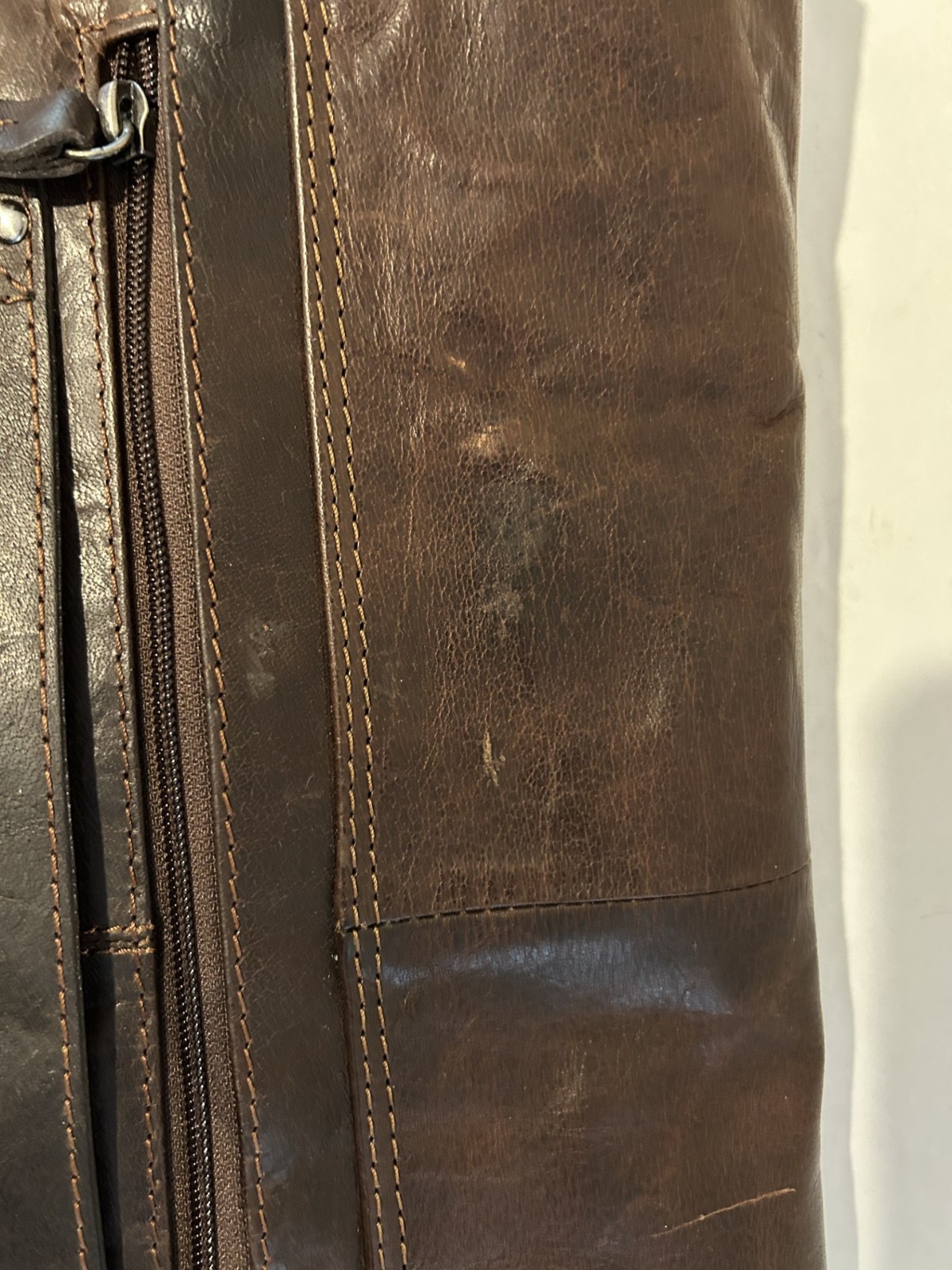 Jack Georges Spikes & Sparrow Brown Leather Briefcase Bag
