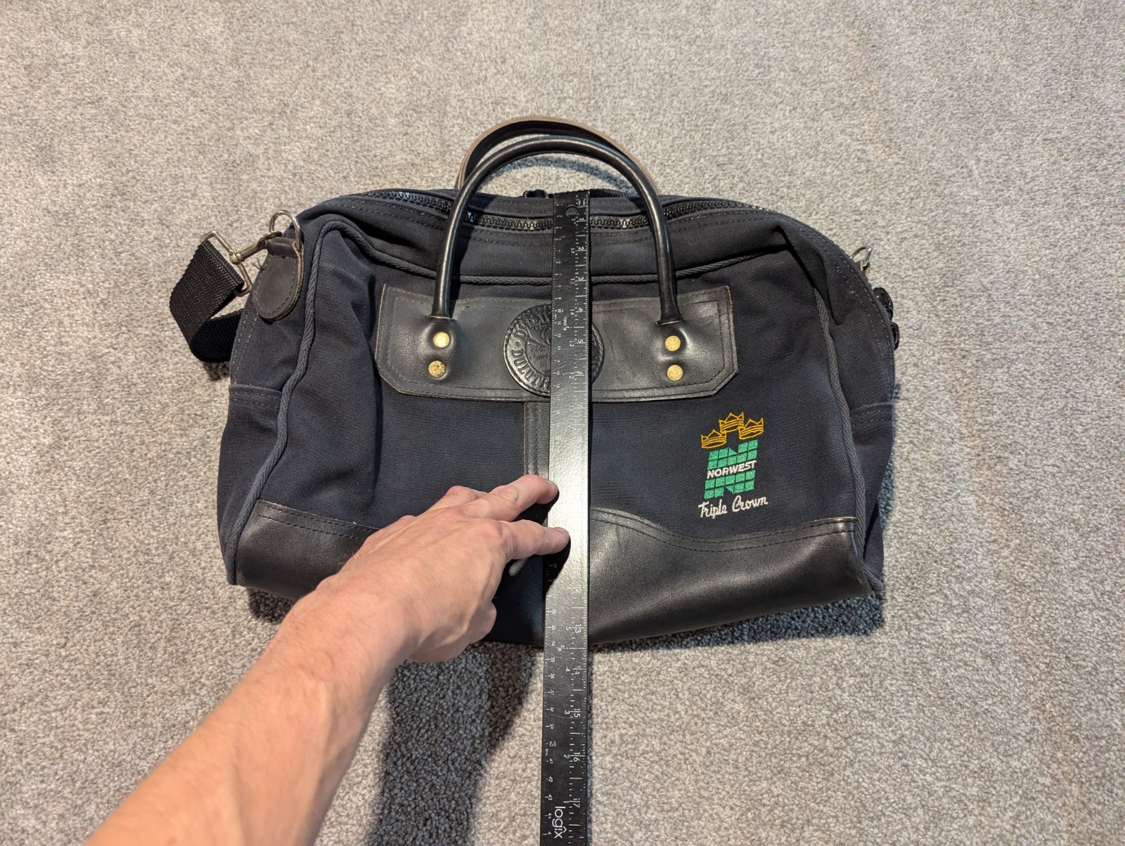 Duluth Pack Bag Black Leather Canvas Handmade In Minnesota Weekender Duffle