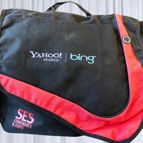 Messenger Bag YAHOO! SEARCH + BING Logo Conference & Expo by Leeds