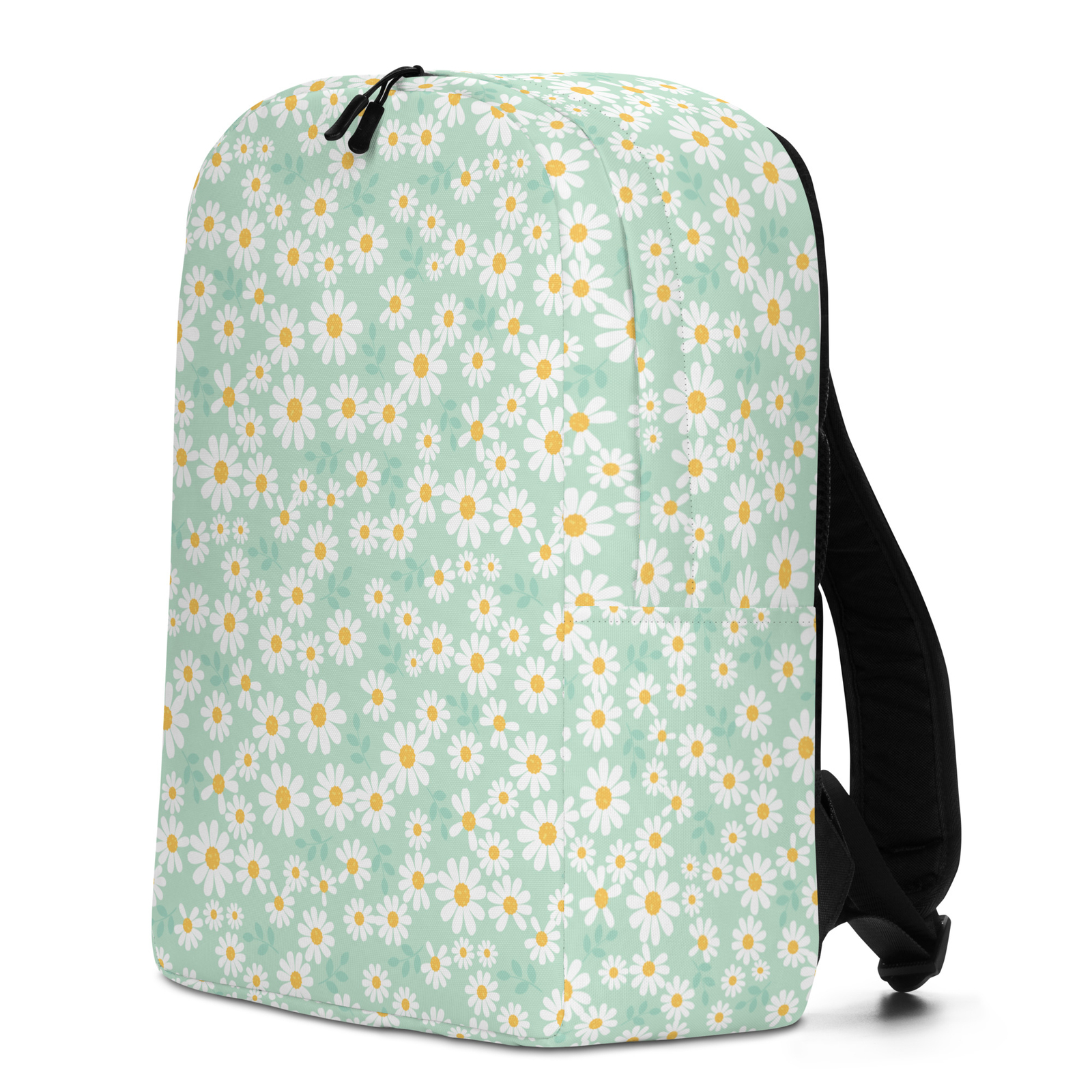 Minimalist Backpack Beautiful Floral Pattern