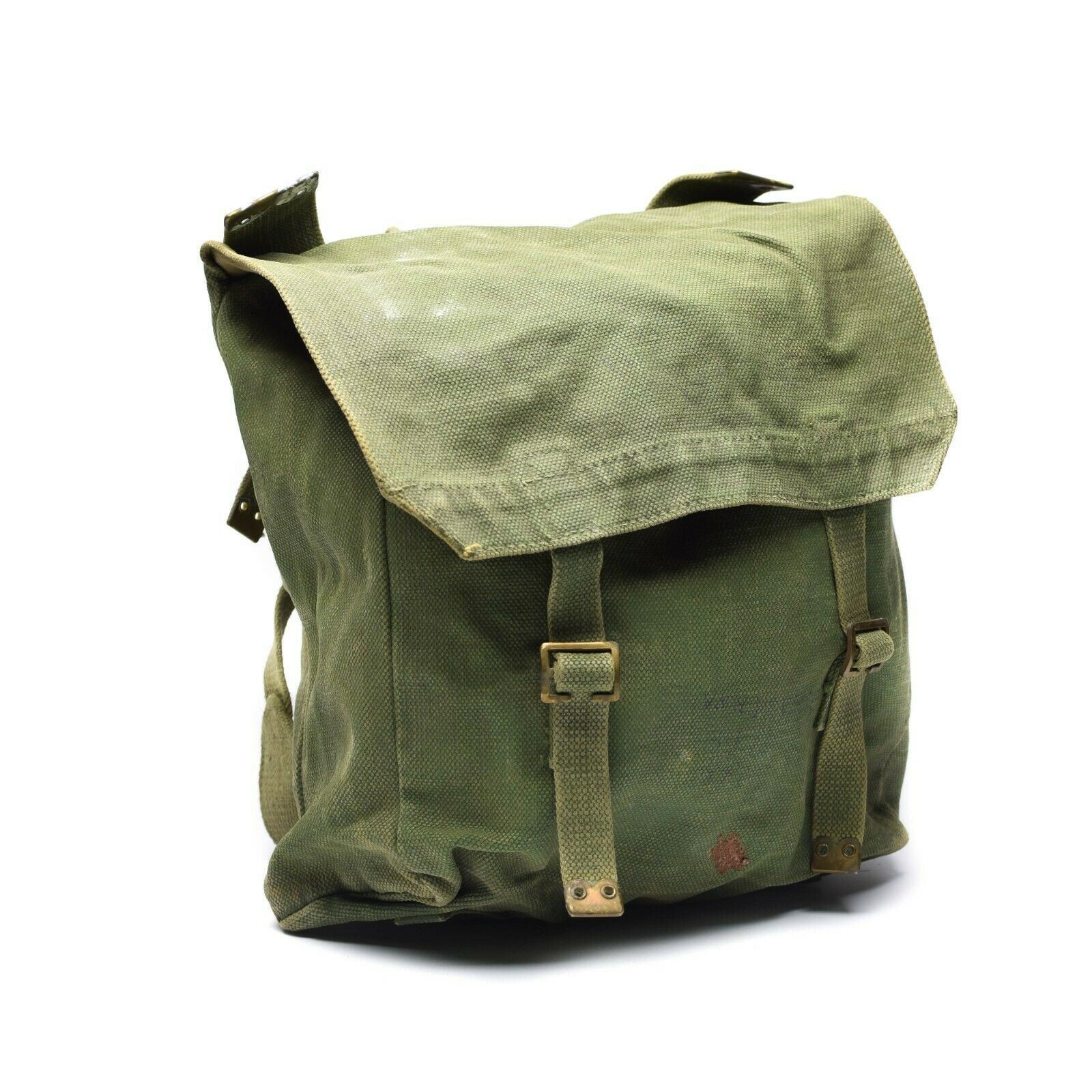 Genuine British Army M37 Haversack Bag Military Large Side Pocket Olive